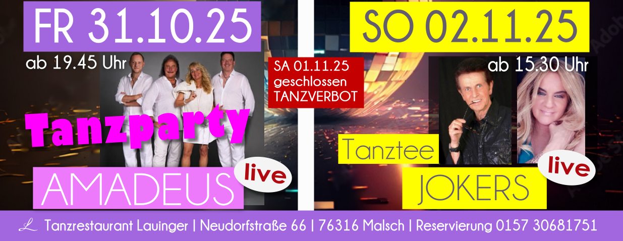 Tanzen und Feiern beim Tanztee im Lauinger in Malsch Tanzen und Feiern beim Tanztee im Lauinger in Malsch
