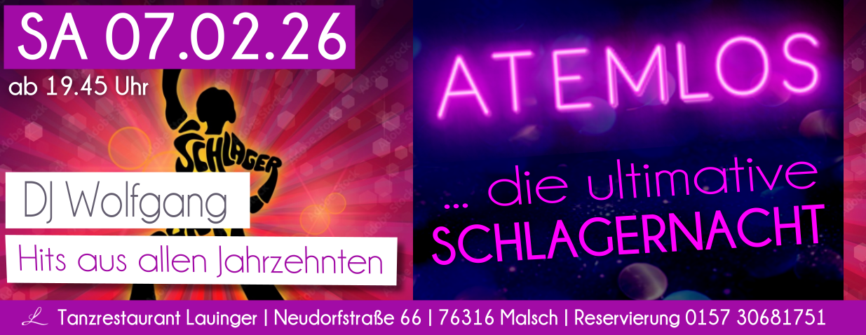 Tanzen und Feiern im Lauinger in Malsch Tanzen und Feiern im Lauinger in Malsch