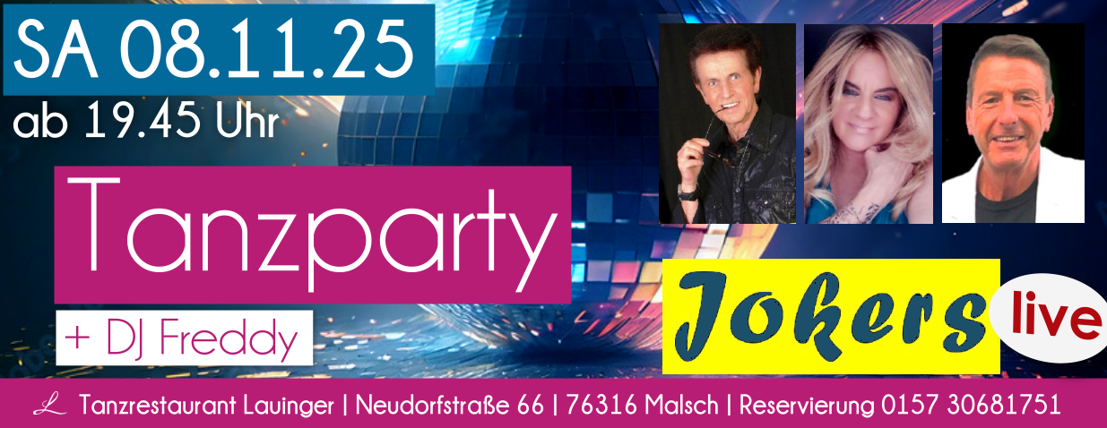 Tanzen und Feiern im Lauinger in Malsch Tanzen und Feiern im Lauinger in Malsch
