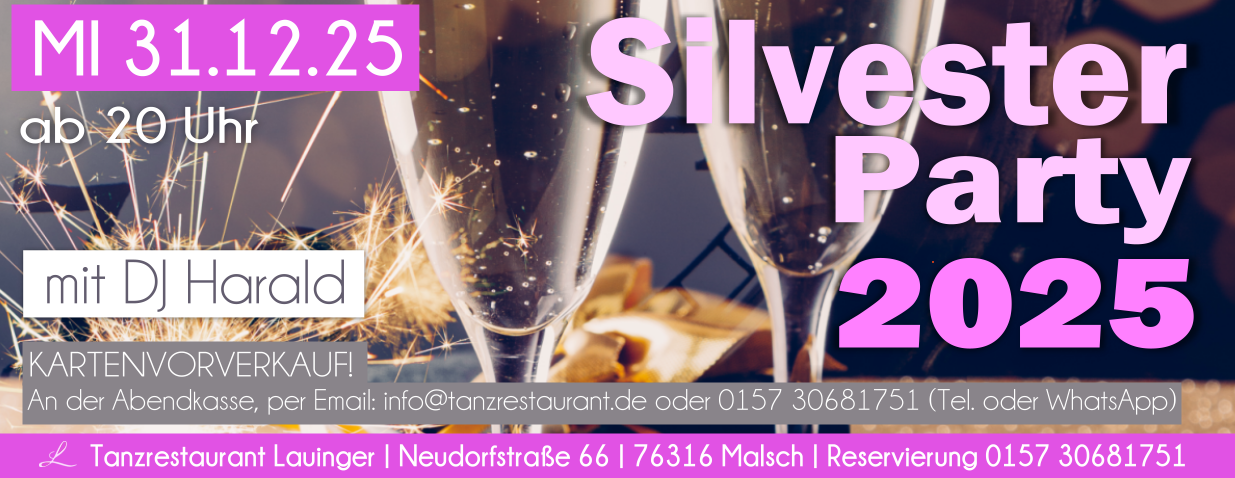 Silvester Party im Lauinger in Malsch Silvester Party im Lauinger in Malsch