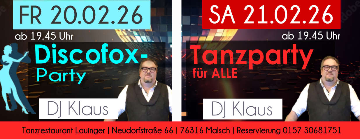 Tanzen und Feiern im Lauinger in Malsch Tanzen und Feiern im Lauinger in Malsch