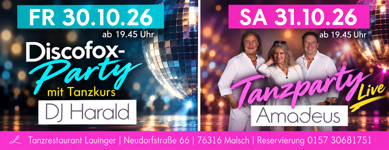 Tanzen und Feiern im Lauinger in Malsch