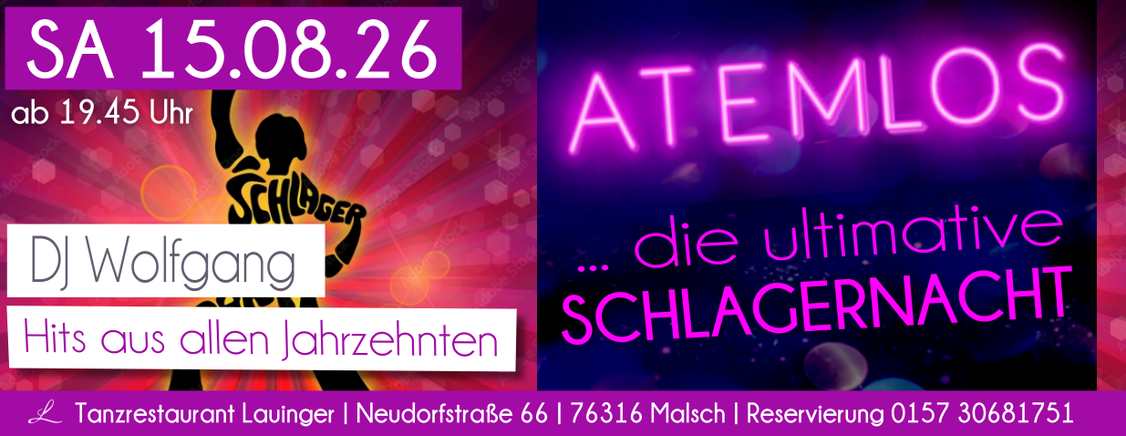 Tanzen und Feiern im Lauinger in Malsch Tanzen und Feiern im Lauinger in Malsch