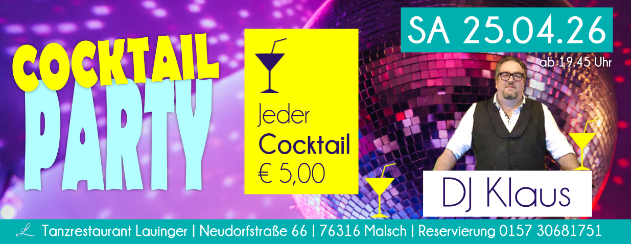 Tanzen und Feiern im Lauinger in Malsch Tanzen und Feiern im Lauinger in Malsch