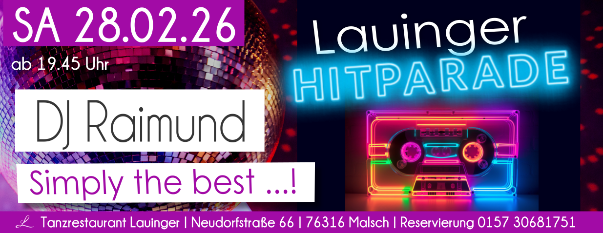 Tanzen und Feiern im Lauinger in Malsch Tanzen und Feiern im Lauinger in Malsch